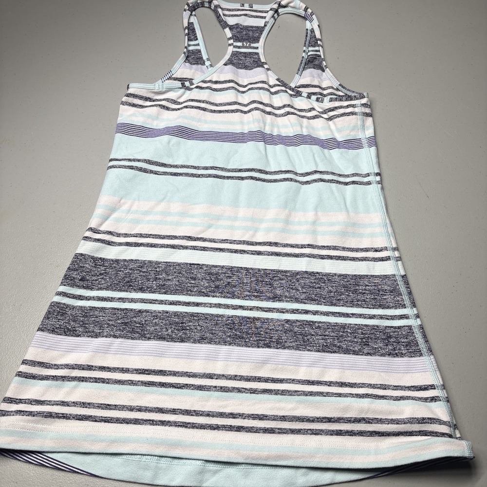 Lululemon Women's Cool Racerback Tank Top Size 4 Multicolored Stripe